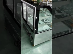 کابینت های نمایشگر یخچال با نوردهی داخلی LED در بالا و پایین