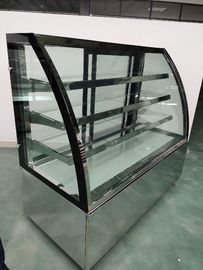 صفحه نمایش شیرینی یخچال دار در یخچال کشویی شیشه ای کشویی 410l نمایش جلد 220v / 50h