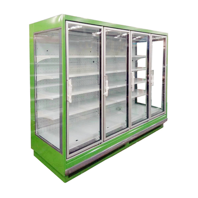 Grab And Go Display Multideck یخچال با چراغ های LED عمودی داخلی